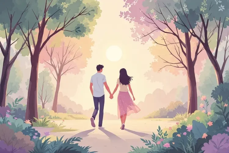 一线小花与圈外男友约会照曝光，画面超甜
